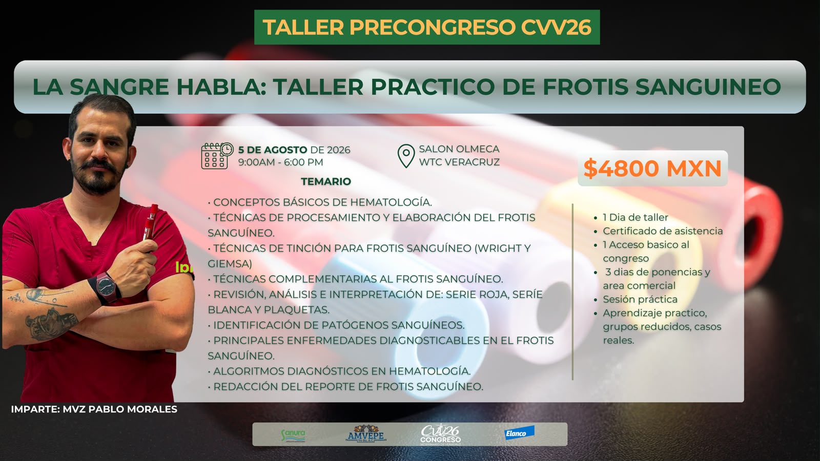 La sangre Habla: Taller práctico de frotis sanguíneo